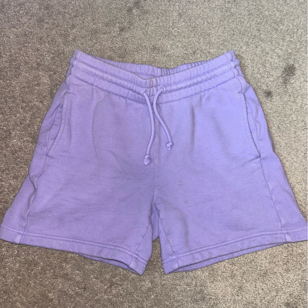 TNA Purple Athletic Shorts with Elastic Waistband